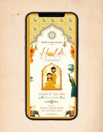 Traditional Haldi Ceremony Invitation