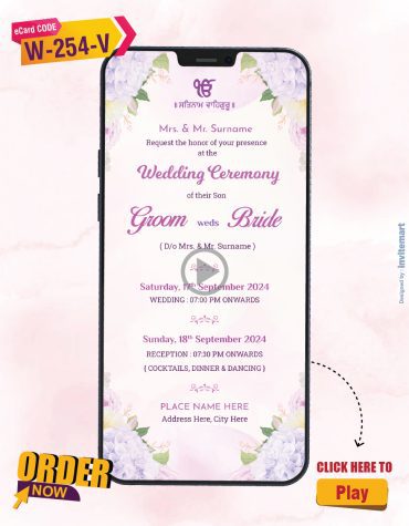 Purple Themed Save the Date Video