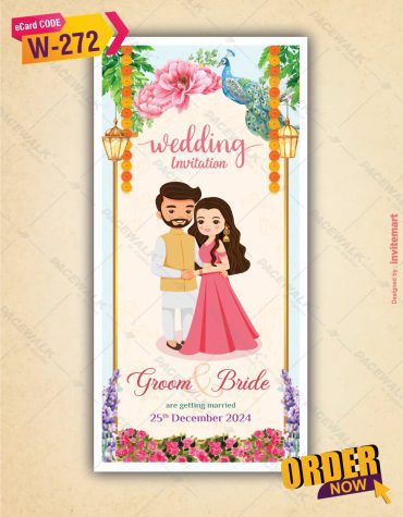 Couple Wedding Invitation Card