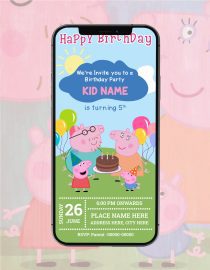 Peppa Pig Birthday Invitation
