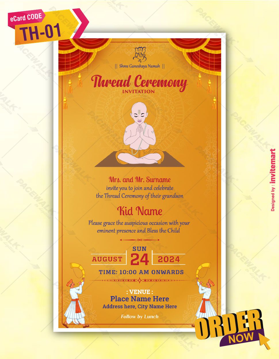 Thread Ceremony Invite