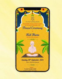 Thread Ceremony Invitation