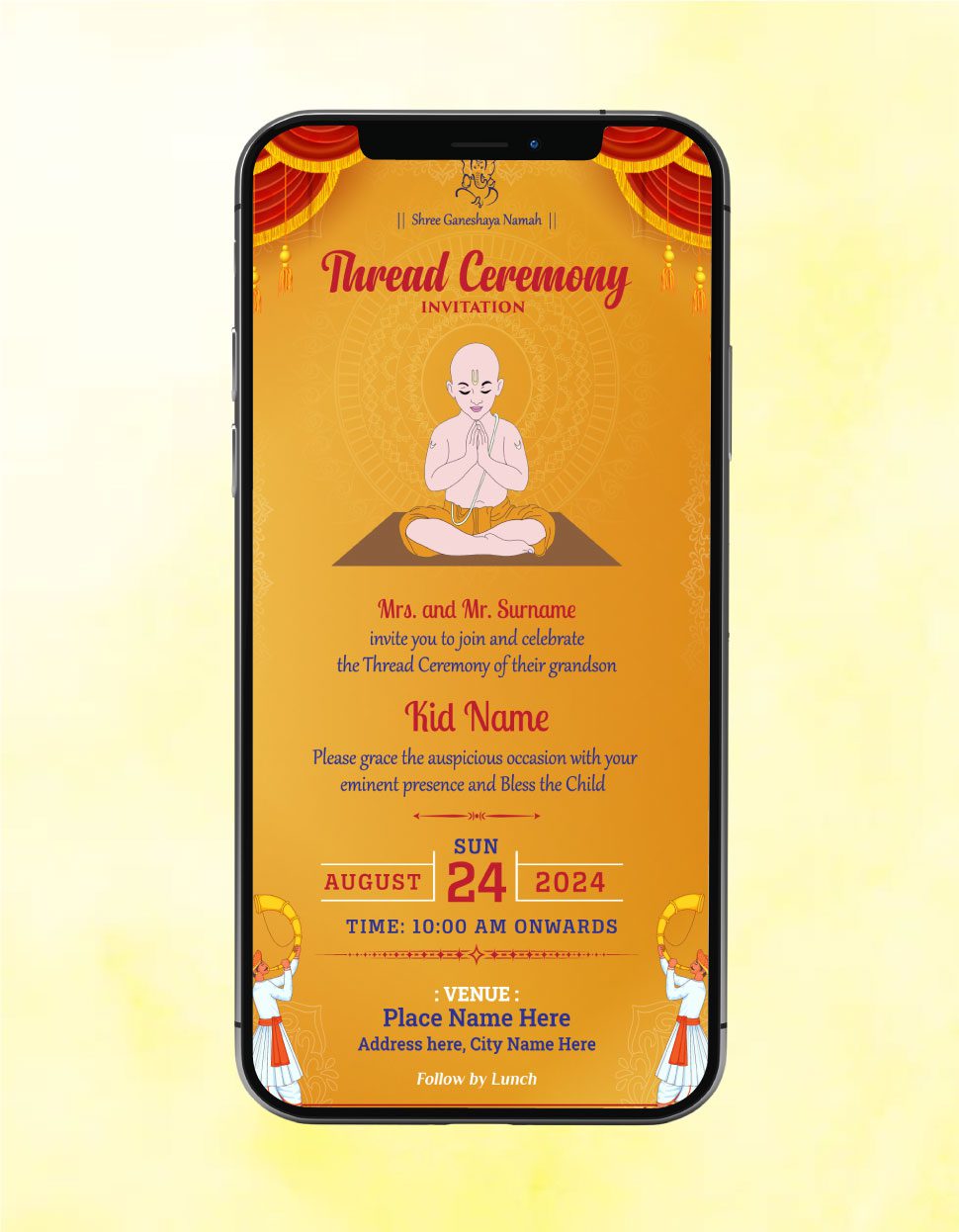 Thread Ceremony Invite