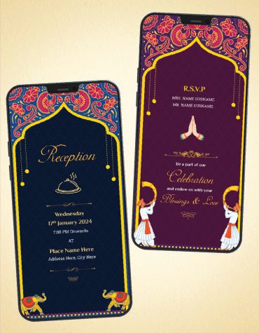 Best Multiple Events Wedding PDF Cards