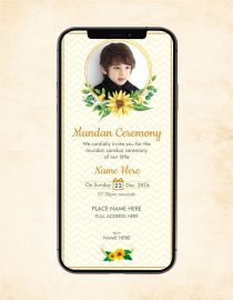 Mundan Ceremony Invite
