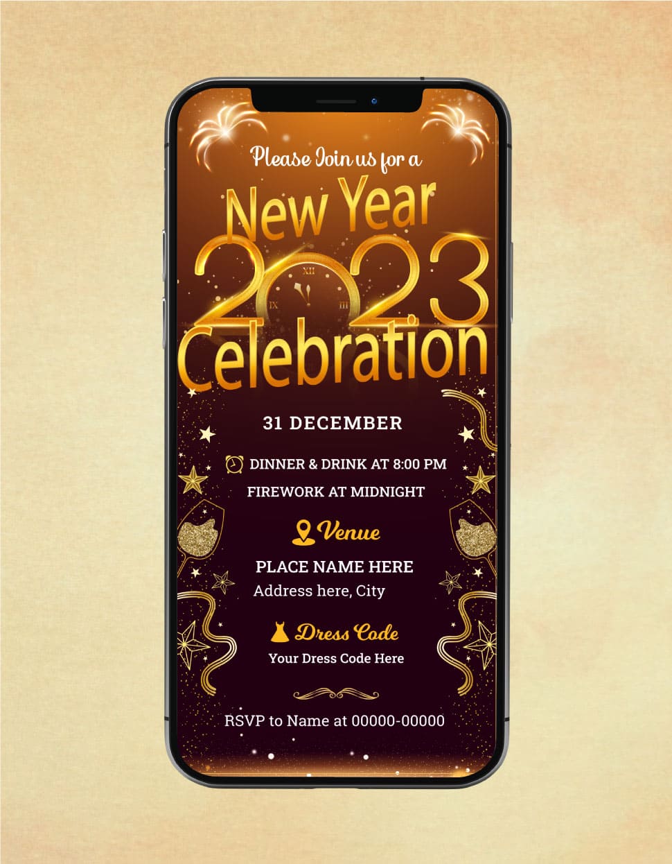 New Year's Invite