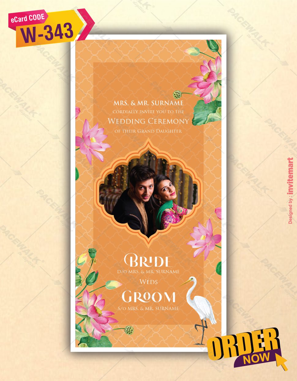 Colorful Wedding Invitation