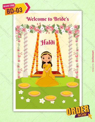 Haldi Ceremony Signage Board