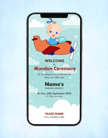 Mundan Ceremony Invitation