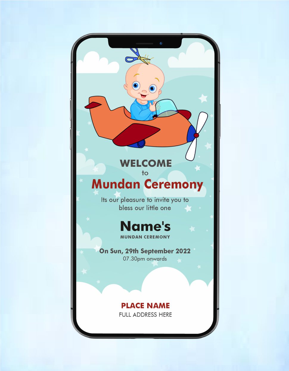 Mundan Ceremony Invitation