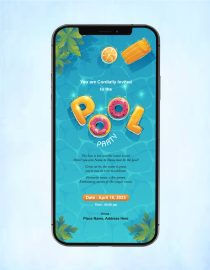 Pool Party Invitation
