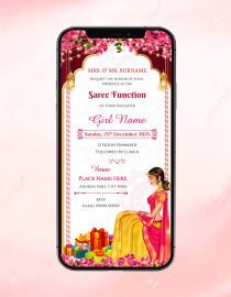 Saree Function Invitation