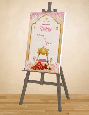 Anand Karaj Welcome Sign