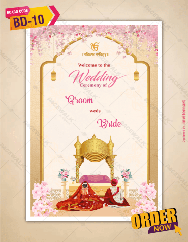 Anand Karaj Welcome Sign