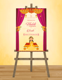 Haldi Sign Board