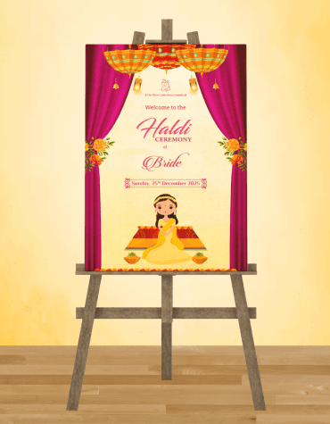 Haldi Sign Board