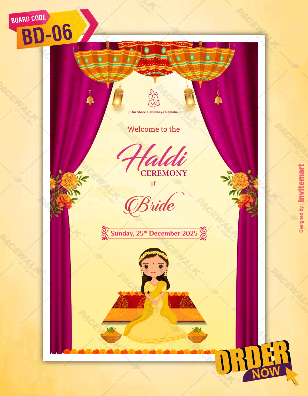 Haldi Sign Board