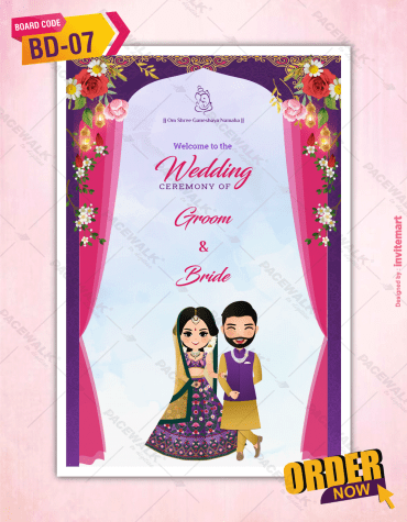 Indian Wedding Welcome Sign
