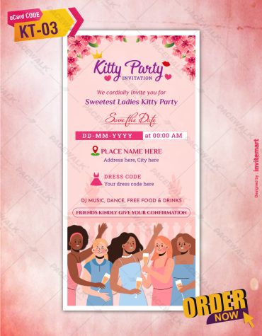 Kitty Party Invitation Templates