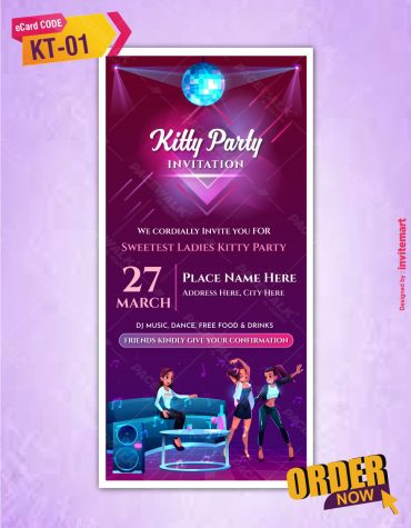 Kitty Party Invitation