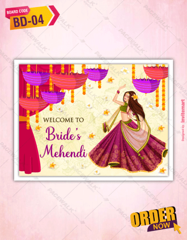 Mehendi Signage Board