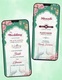 Modern Indian Wedding Card