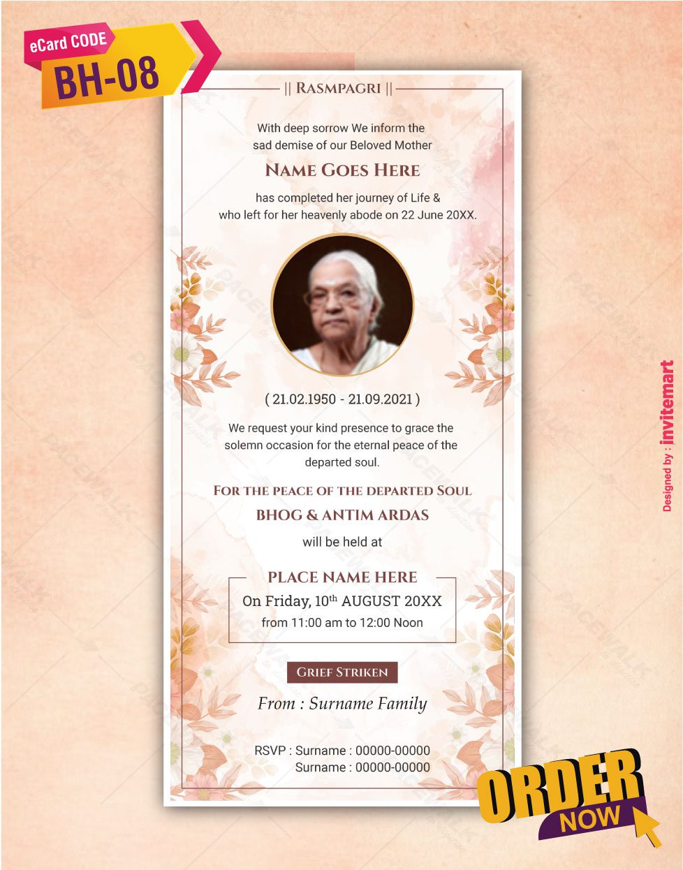 Bhog And Antim Ardas Templates