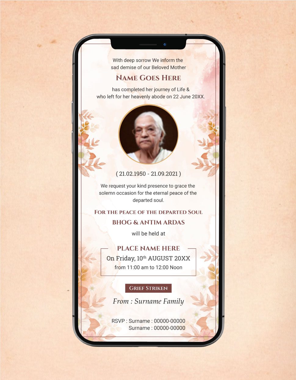 Bhog And Antim Ardas Templates