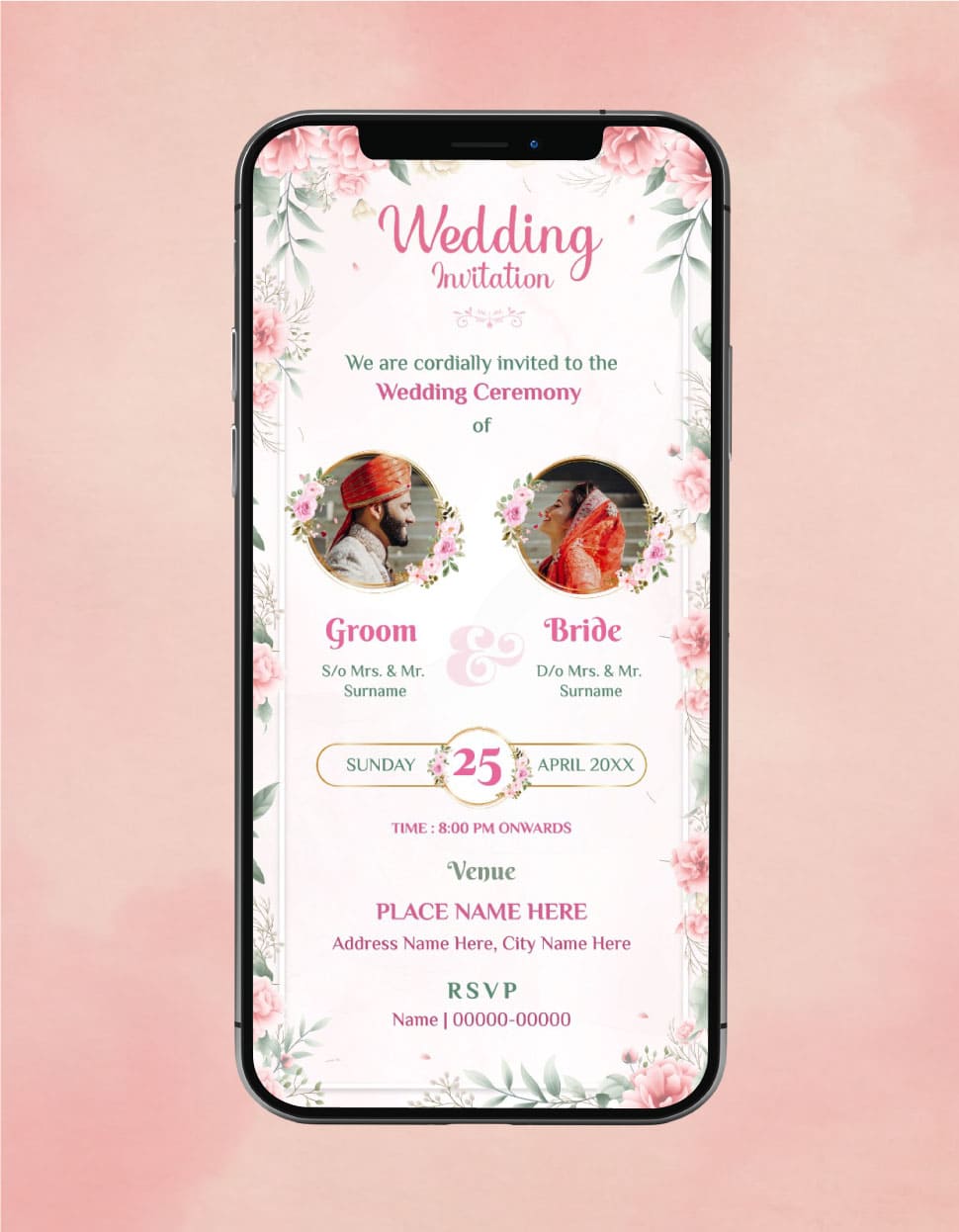 Custom Wedding Invitation Card