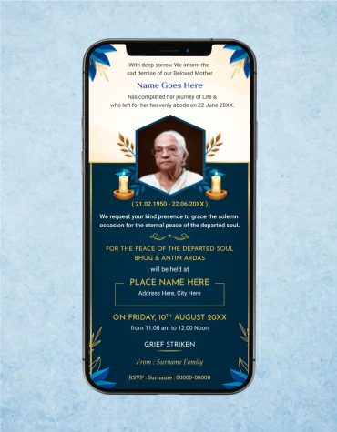 Death Announcement Template
