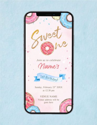 Donut Birthday Invitation