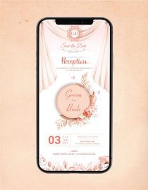 Personalised Reception Invitation