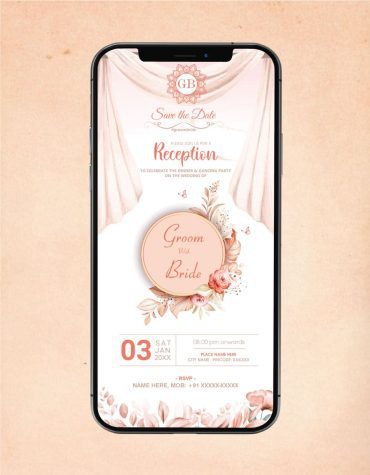 Personalised Reception Invitation