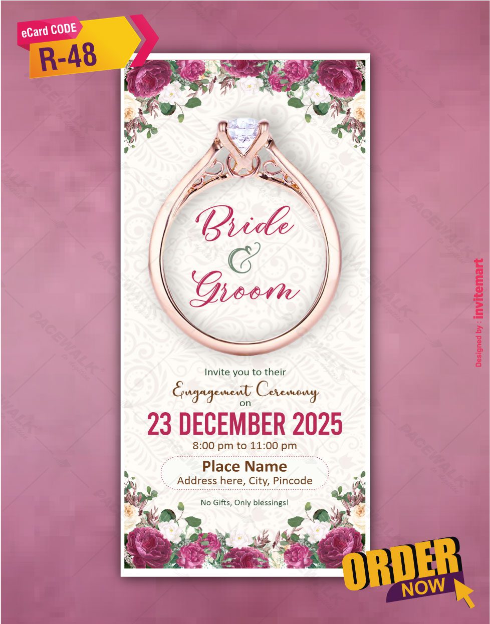 Ring Ceremony E invite