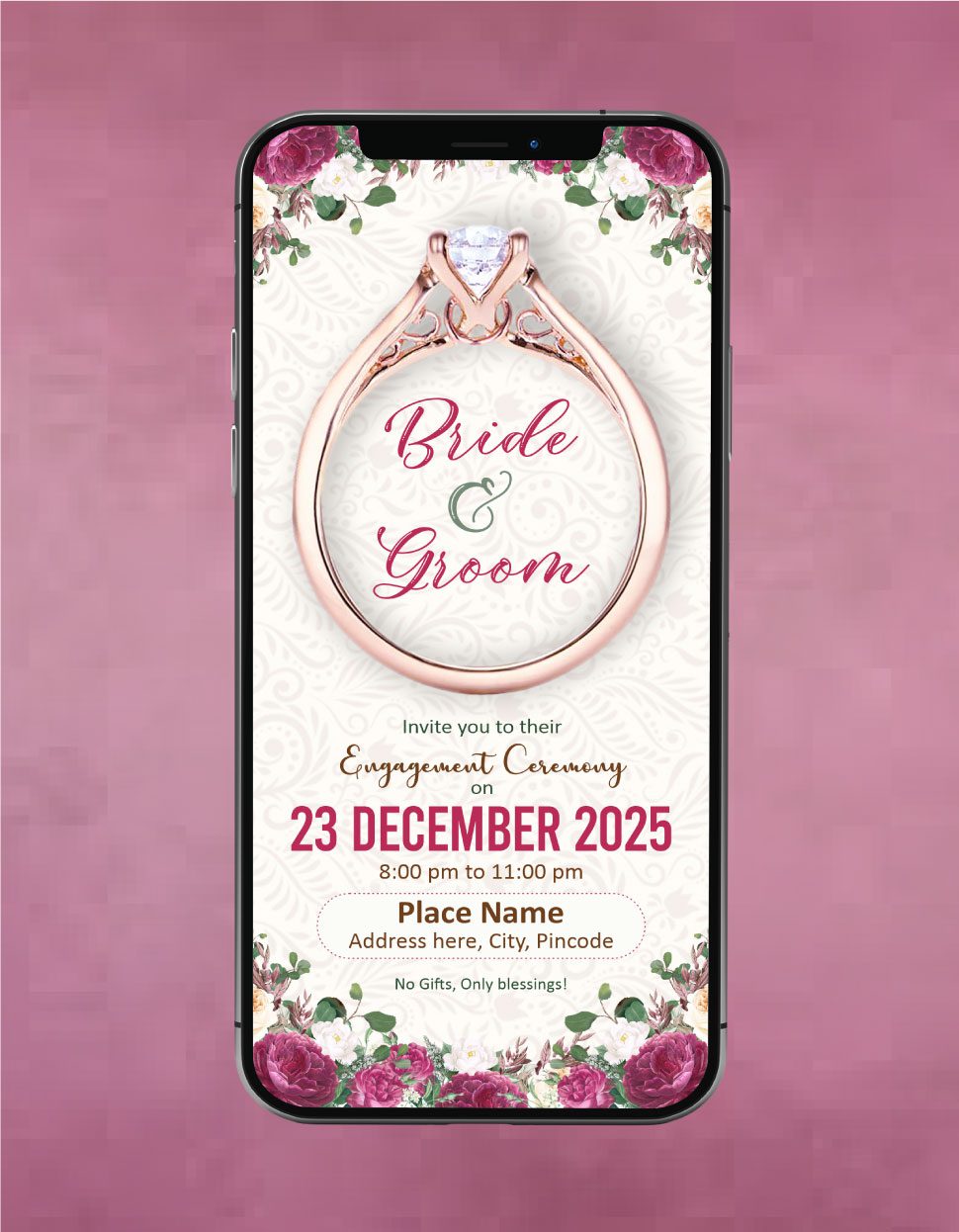 Ring Ceremony E invite