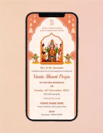 Vastu Shanti Pooja Invitation Card