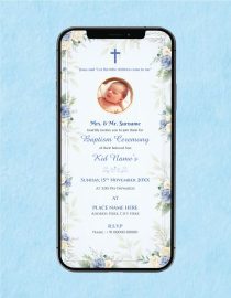 Baptism Ceremony Invitation