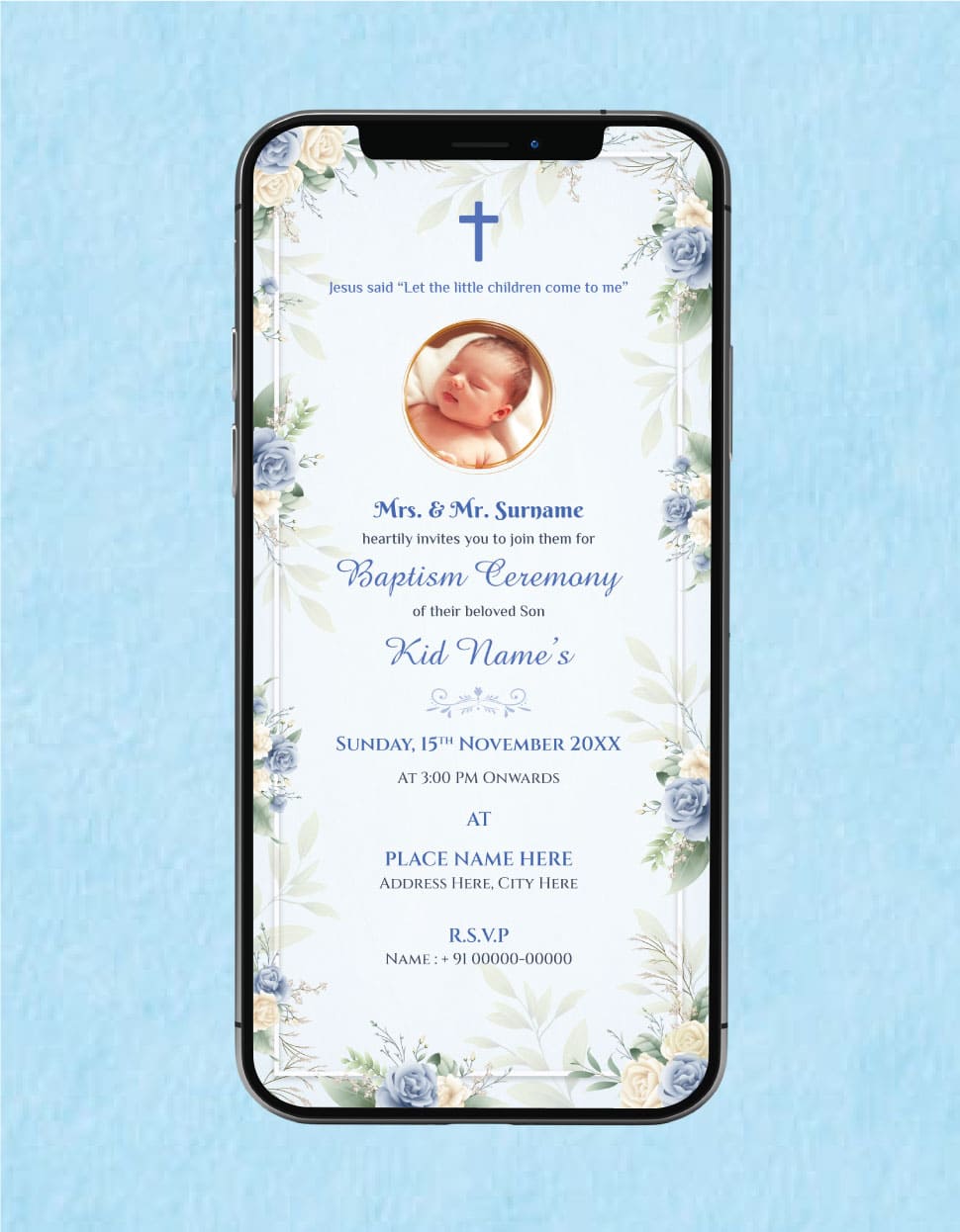 Baptism Ceremony Invitation