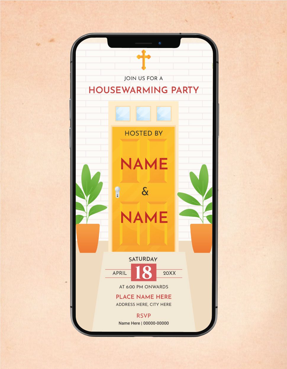 Christian Housewarming Party Invitation Card