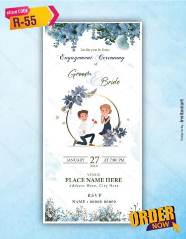 Couple Theme Engagement Card