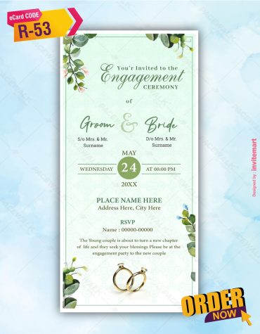 Engagement Ceremony Invitation
