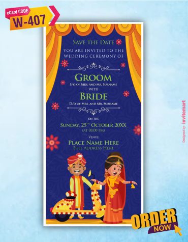 Indian Wedding Save The Date Invite