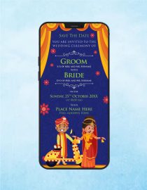 Indian Wedding Save The Date Invite