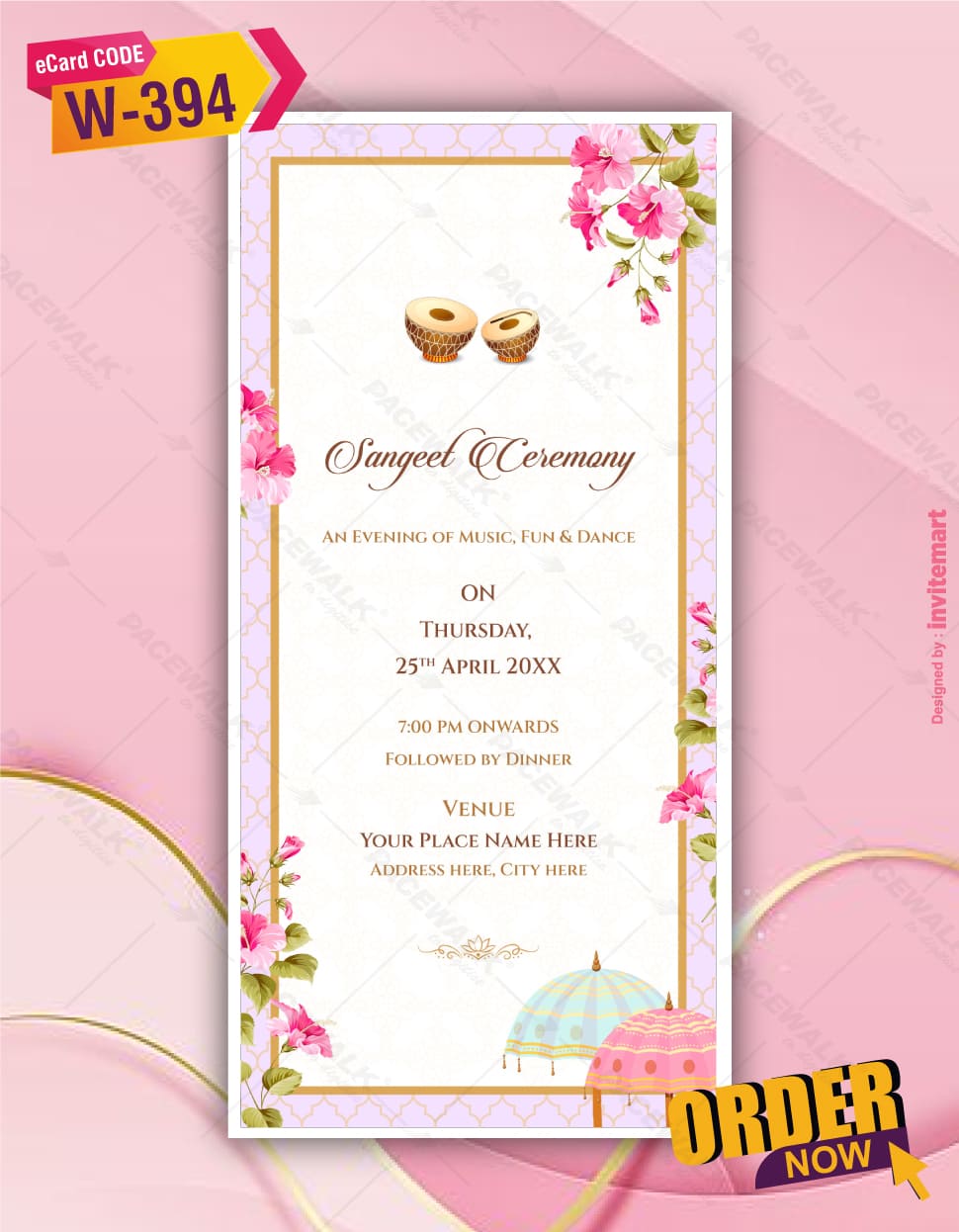Multi Page Wedding Invitation Pdf Cards