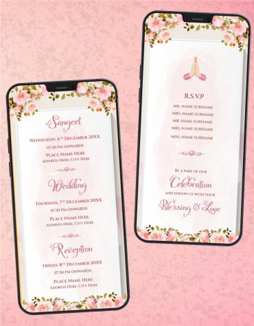 Wedding Invitations Couple Cartoon