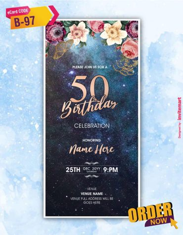 50th Birthday Invitation Templates