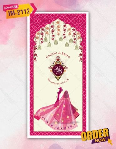 Caricature Wedding E invite