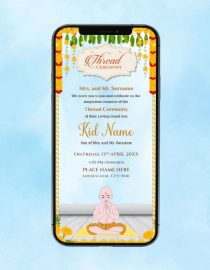 Thread Ceremony Card