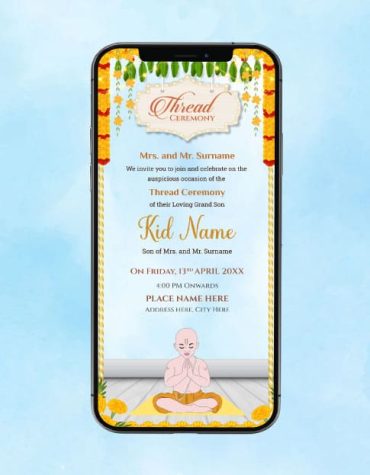 Thread Ceremony Card