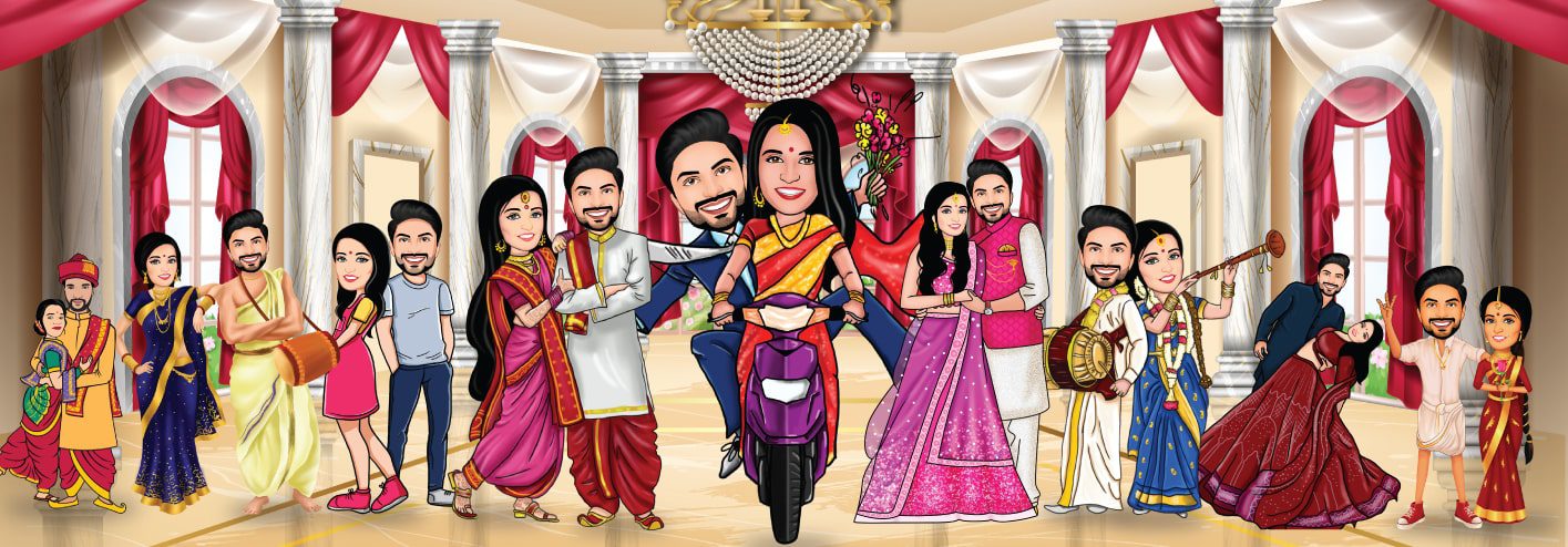 Wedding Caricatures maker online